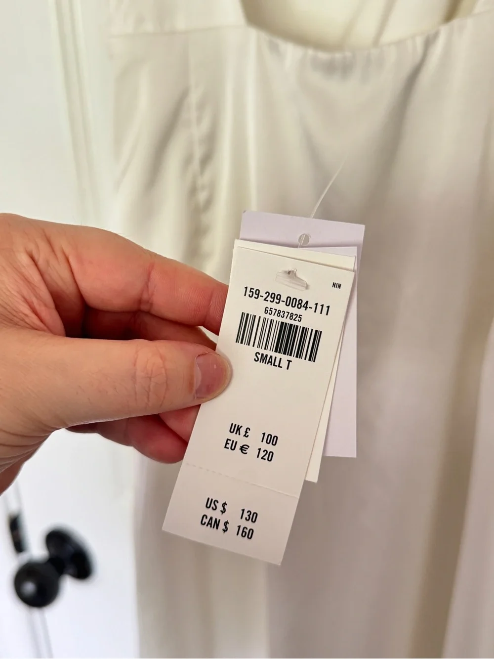 Abercrombie & Fitch White Maxi Dress with Side Knot